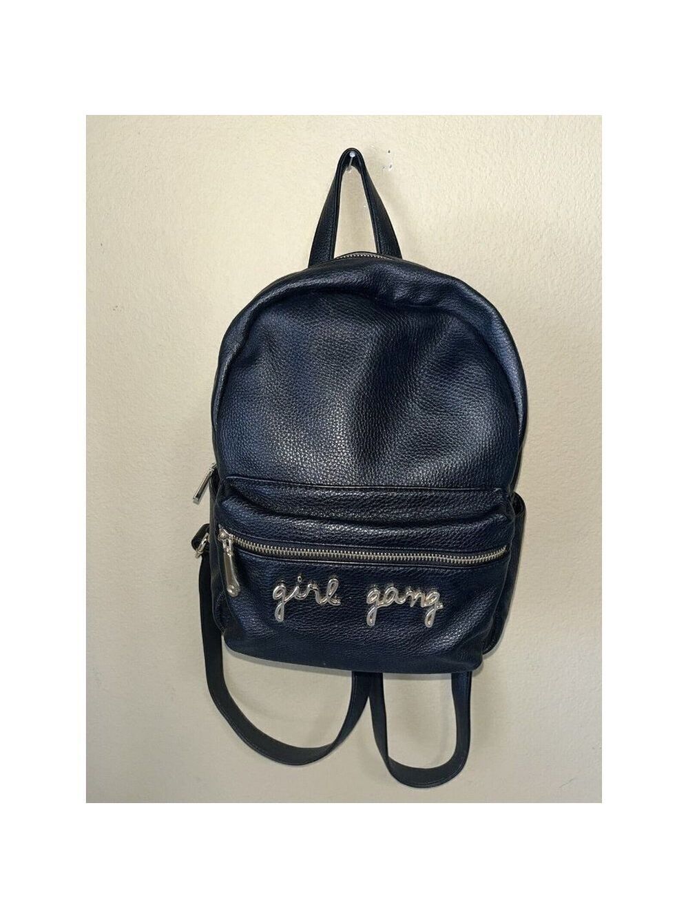 Charming Charlie Backpack Purse Girl Gang Black